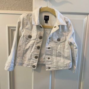 White denim jacket Size 2T